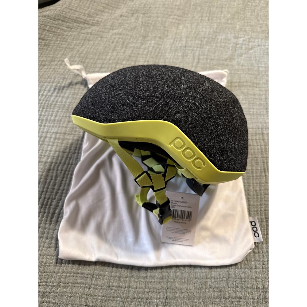 NWT POC Myelin Bike Helmet Size M in Granite Grey Lemon Calcite With Bag